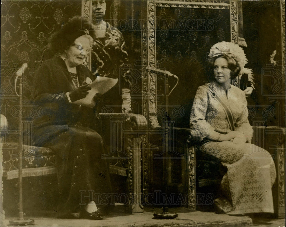  Queen Juliana at the opening of Parliament at the Hague - Historic Images