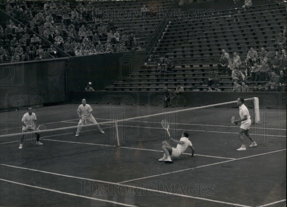 France versus Germany at the Davis Cup  - Historic Images