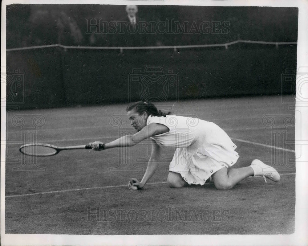 1958 Junior Tennis Tournament at Wimbledon,Anna Dmitrieva - Historic Images