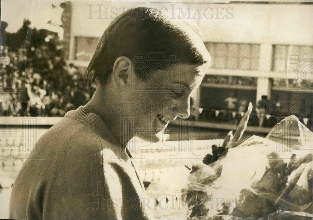 1966 Press Photo Claude Mandaonnaud ,France  220 M freestyle record - Historic Images