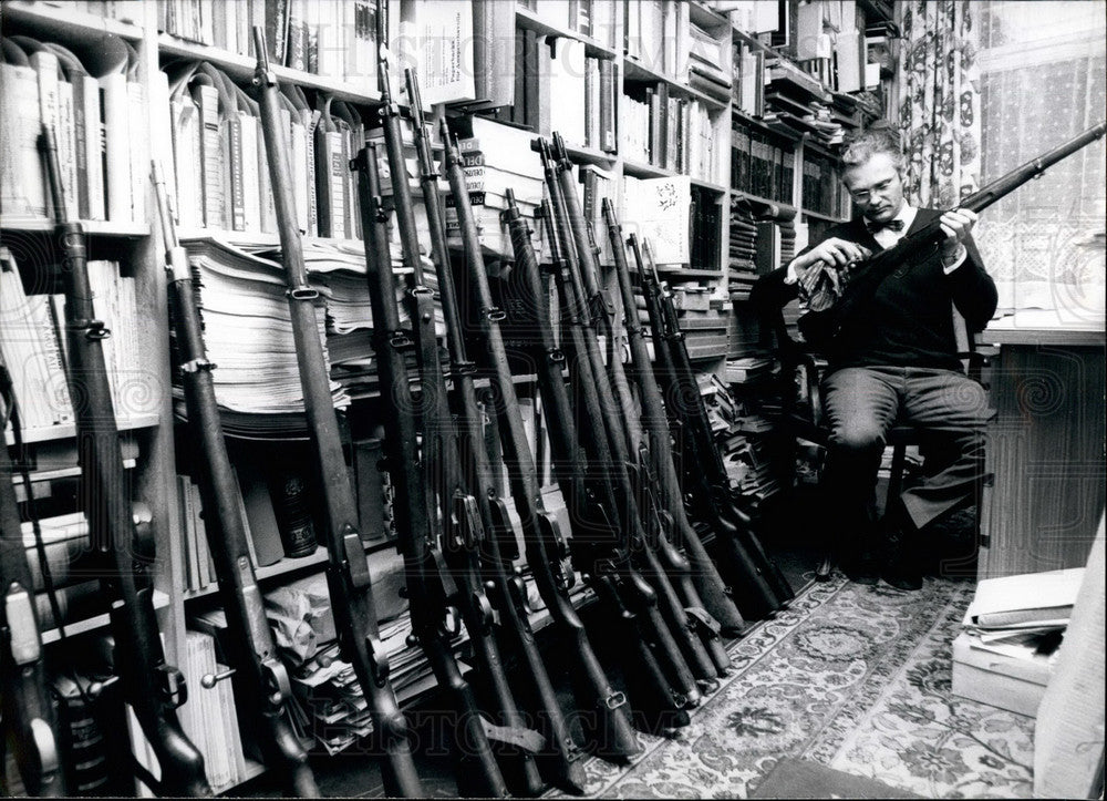 1971, Karl Pawlas, editor of an international collector's dictionary - Historic Images