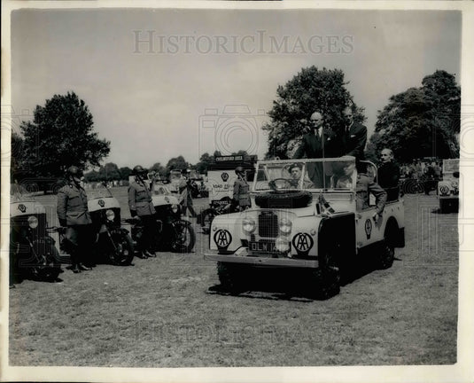 1955, H.R.H. The Duke Of Edinburgh at Cavalcade of Motoring - Historic Images