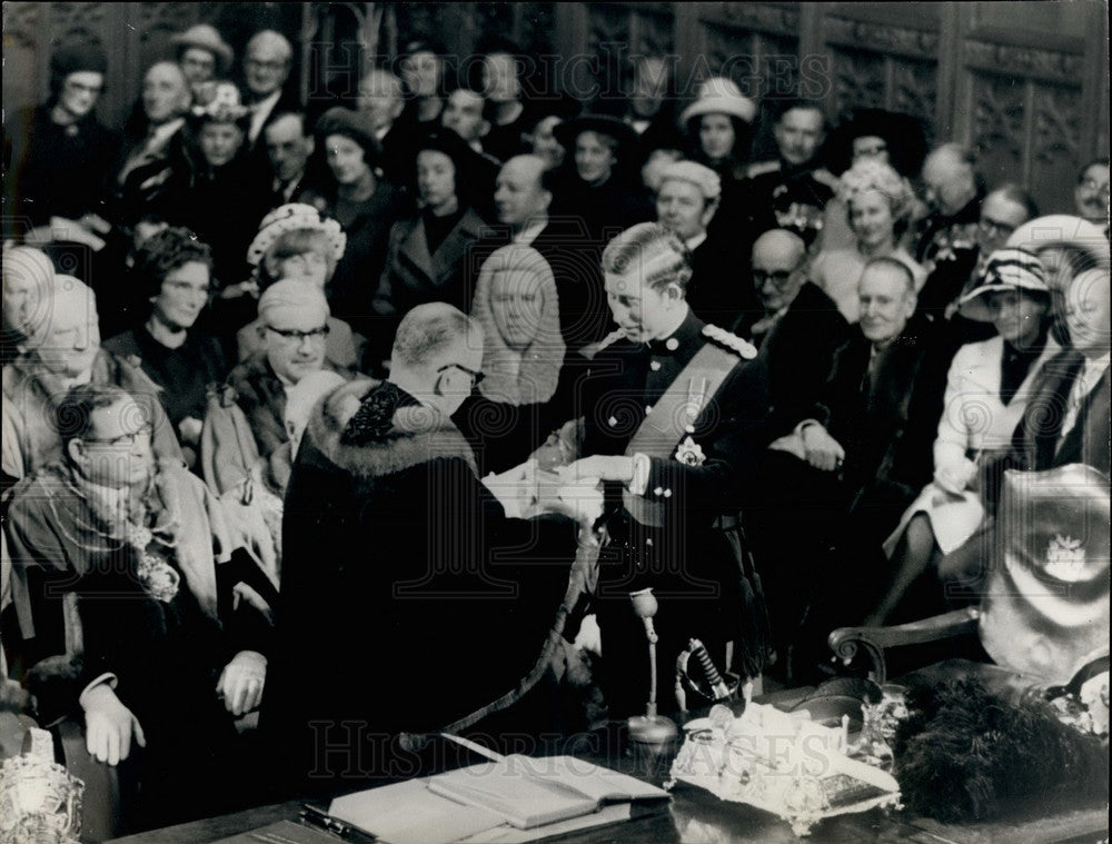 1971, The Prince of Wales & City Chamberian, Mr. Richard Whittington - Historic Images