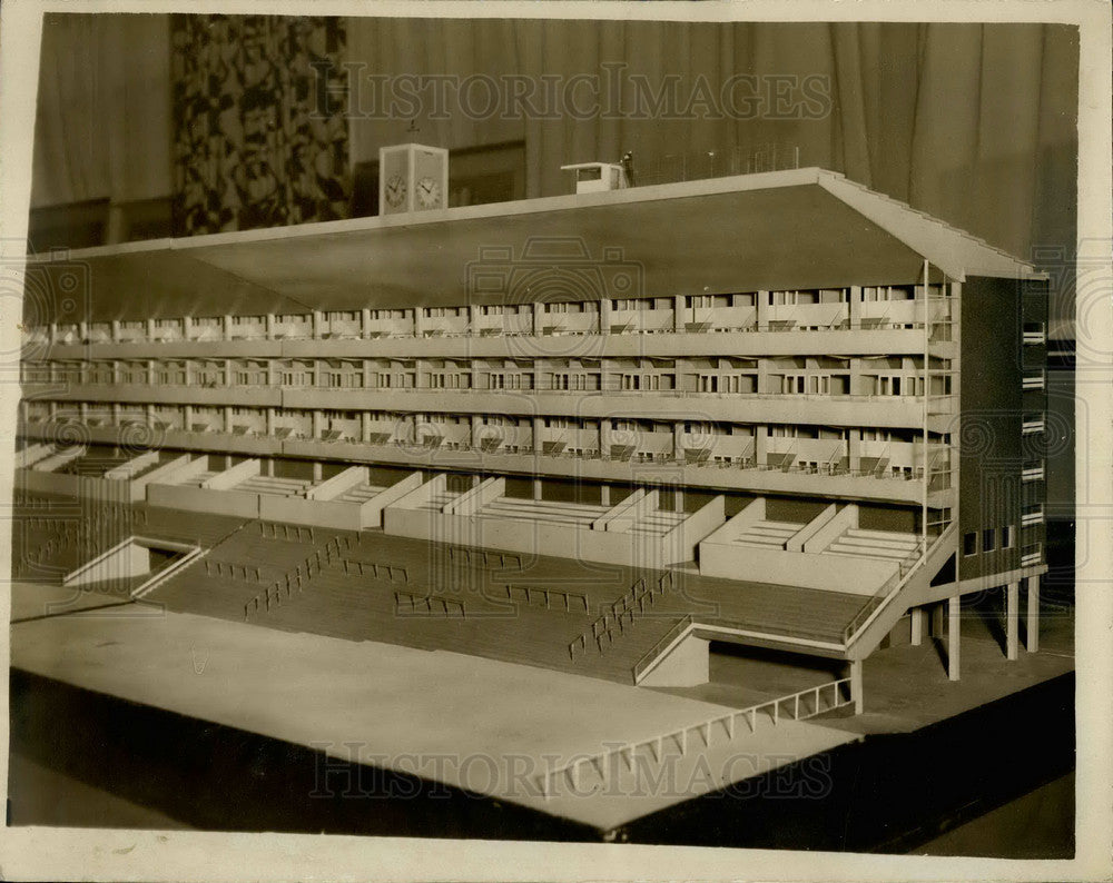 1960 Scale model of New Tattersall's Stand at Ascot - Historic Images