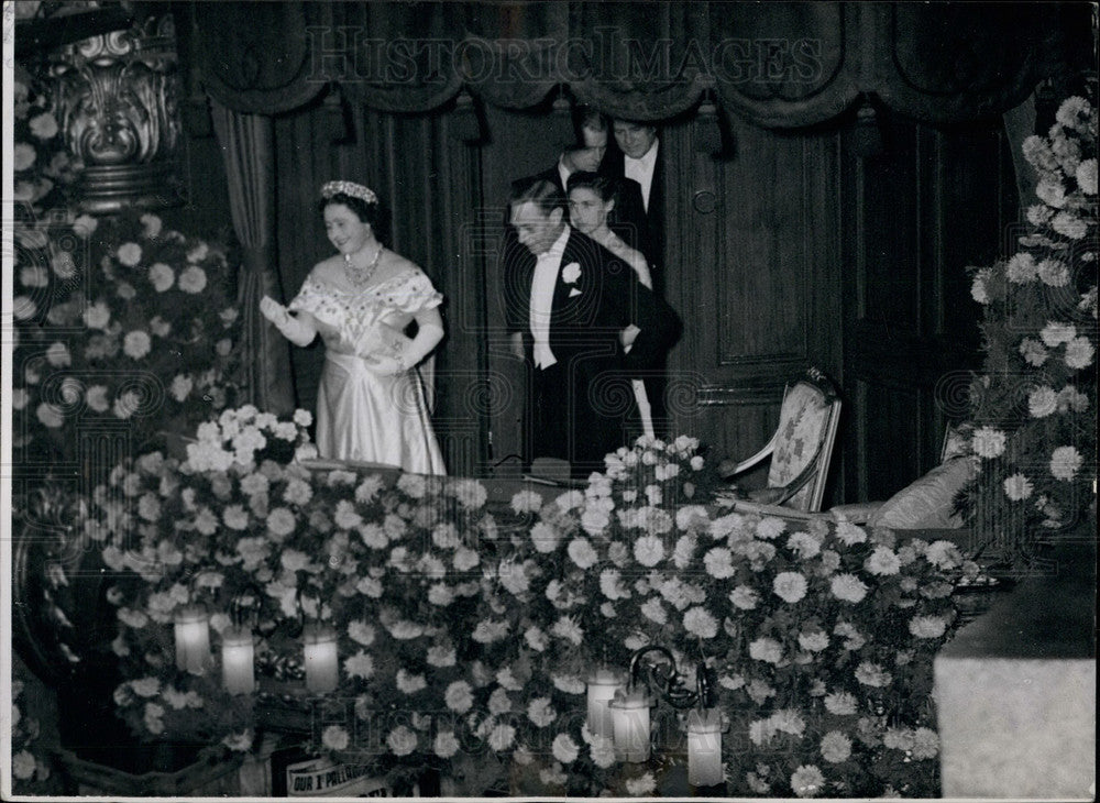 1948 Royal Family at Royal Command Performance at London Palladium. - Historic Images