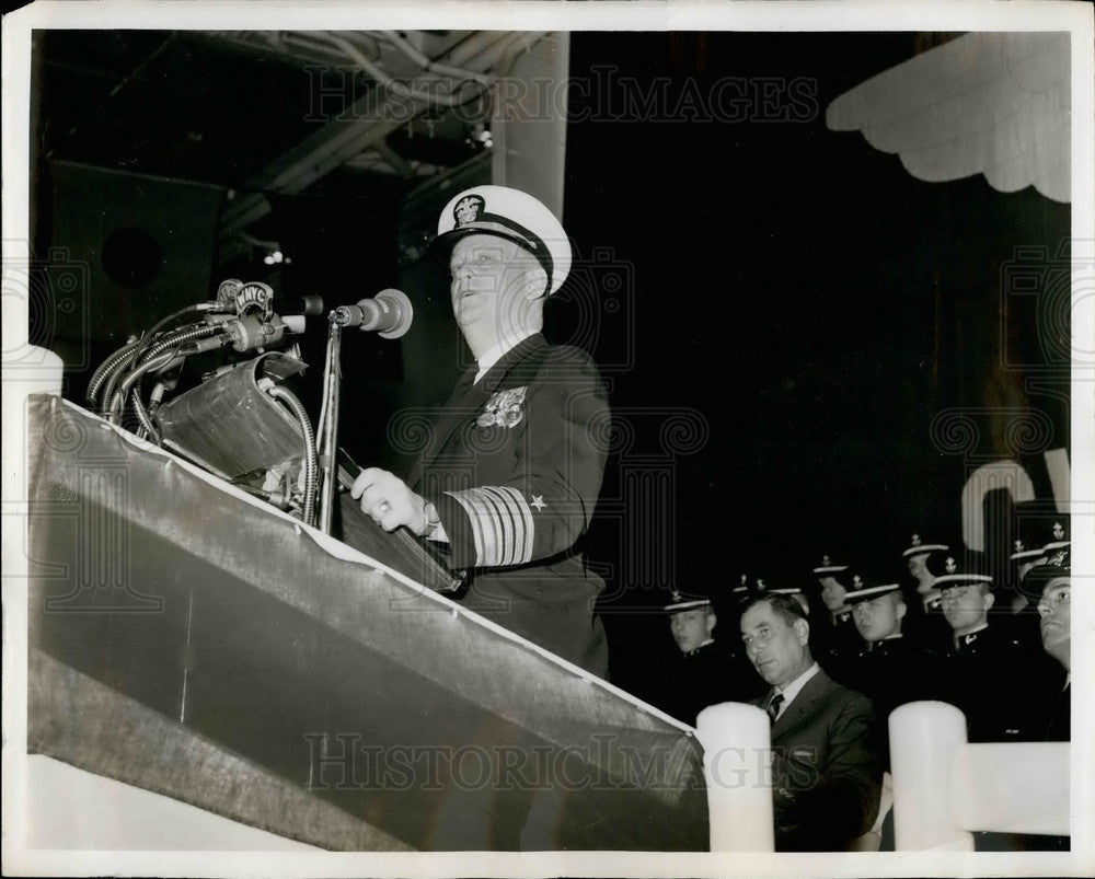 Press Photo dmiral Arleigh A,. Burke, Chief of Naval Operations - Historic Images