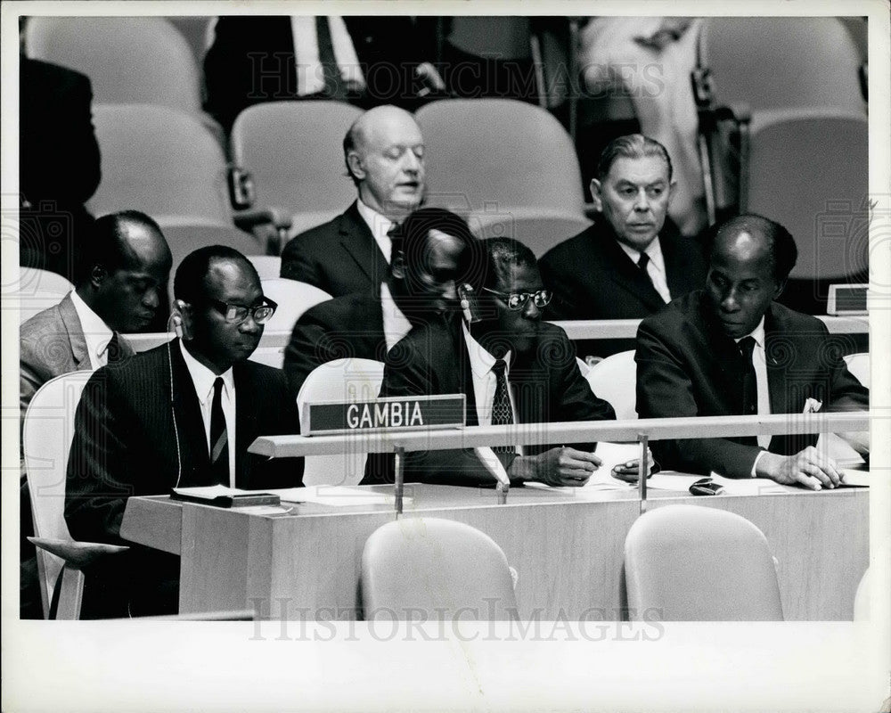 1970 The Gambian Delegation At The United Nations - Historic Images