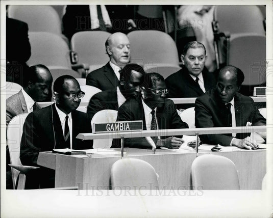1970 The Gambian Delegation At The United Nations - Historic Images