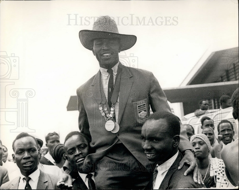 1966 Press Photo Kenya Athlete Kichoge Keino - KSB30117-Historic Images