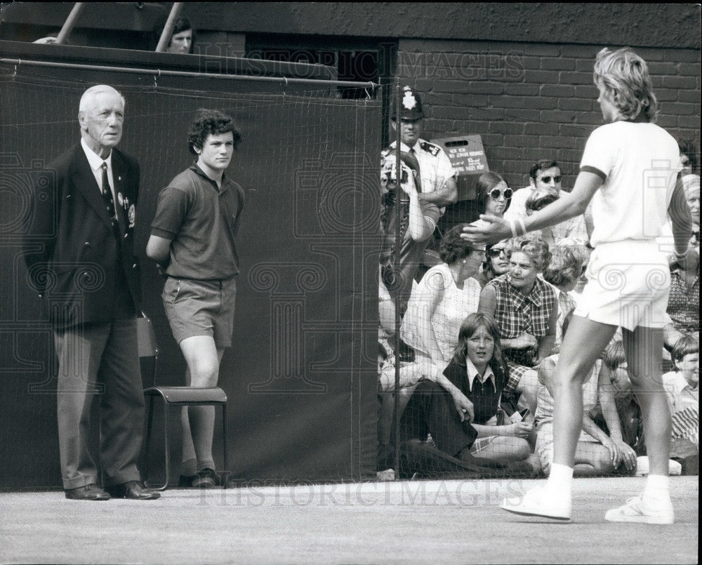1973 Press Photo Taylor Beats Borg at Wimbledon - KSB30193 - Historic Images