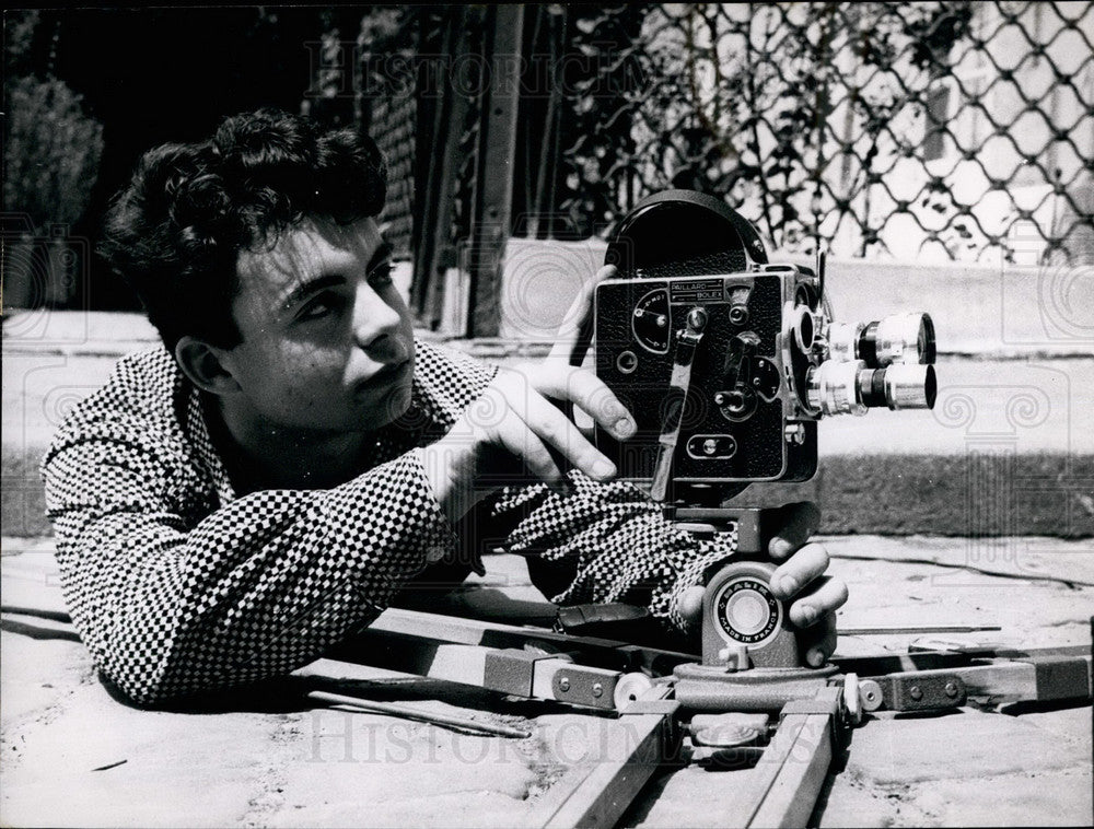 1954 Press Photo 17-Year-Old Francis Mishkind Supervising The Filming Of Comedy - Historic Images