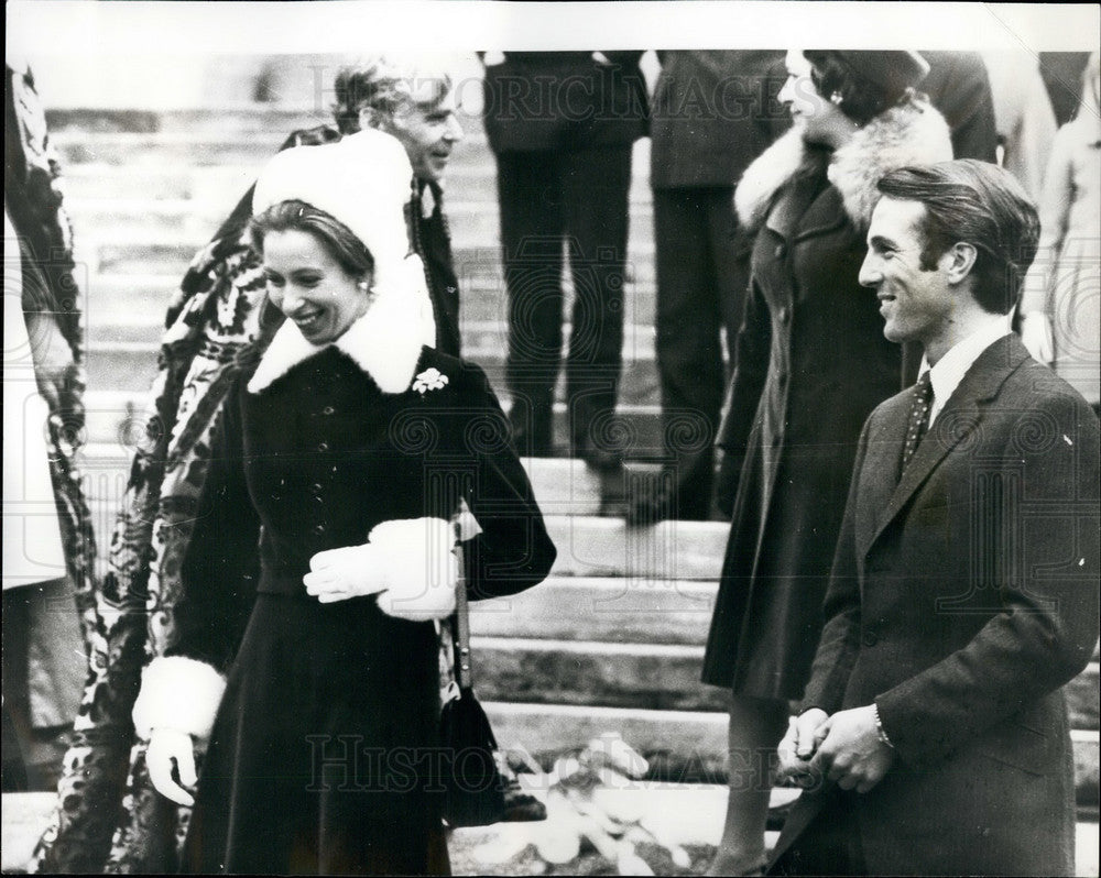 Press Photo Princess Anne &amp; Husband at Windsor Exchange - Historic Images