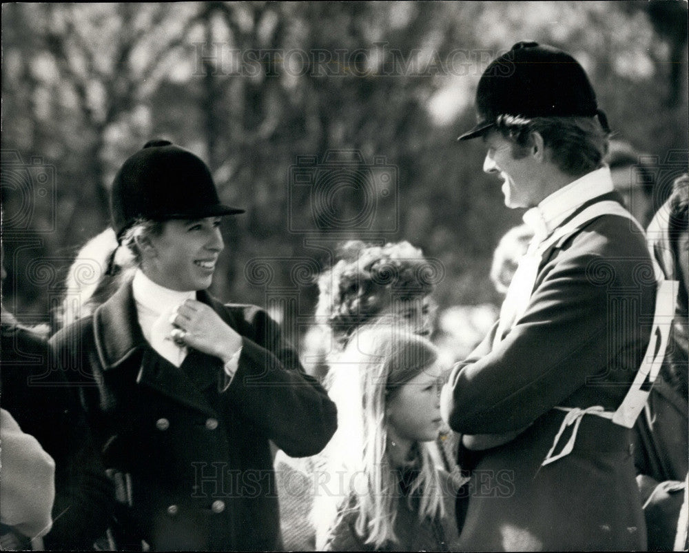 1971, Princess Anne &amp; Friend Richard Mead Compete in Horse Trials - Historic Images