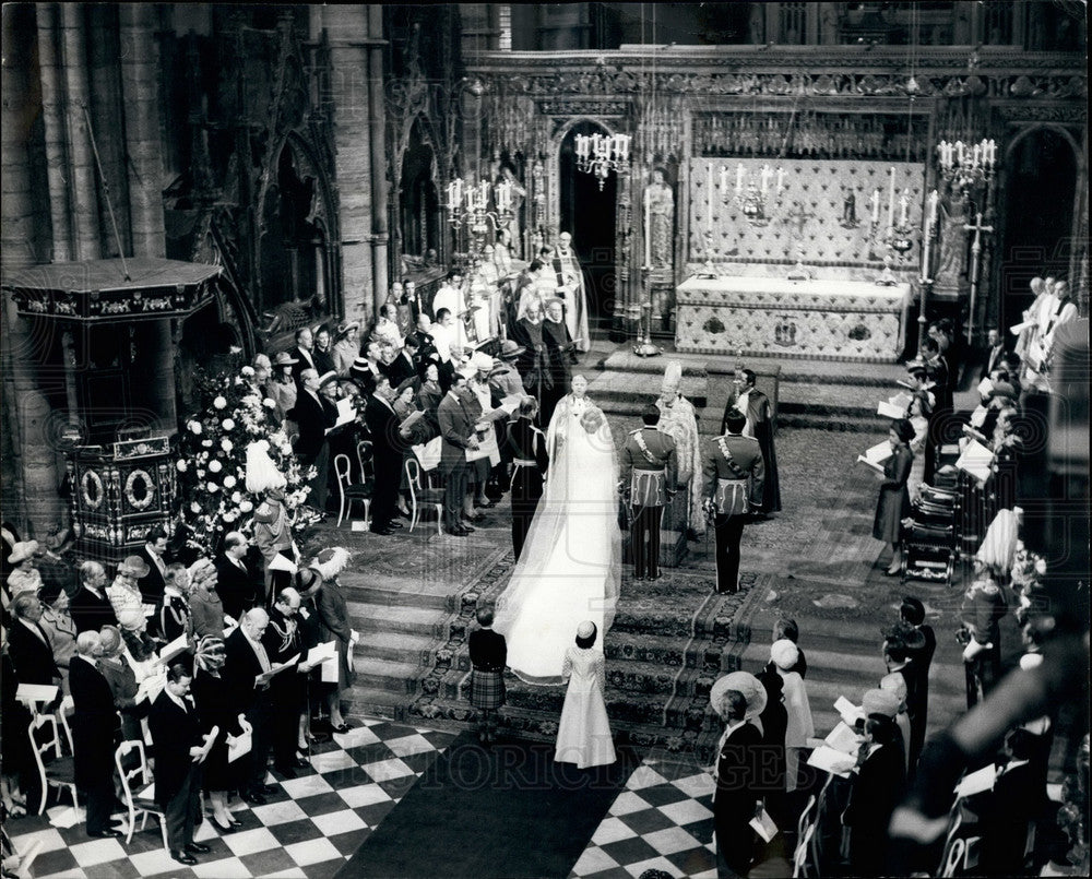 1973 Press Photo Wedding of Princess Anne &amp; Capt. Mark Phillips - KSB30625-Historic Images