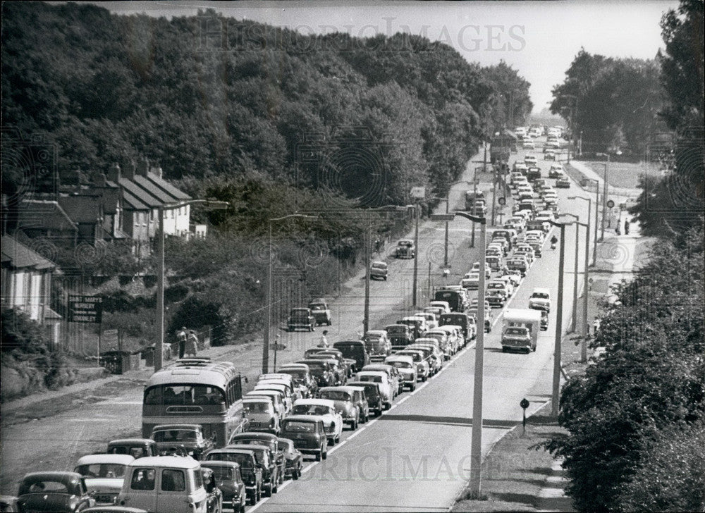 1965, A20 line of traffic for a holiday - KSB30683 - Historic Images