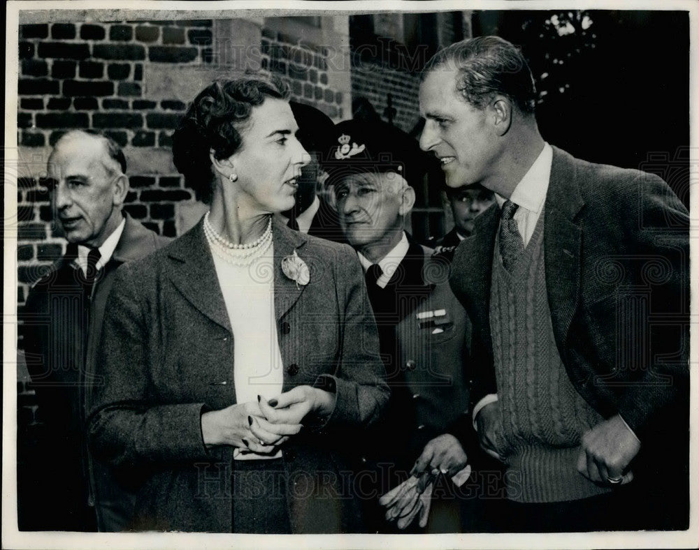 Press Photo Duke Of Edinburgh With Woman - KSB31171-Historic Images