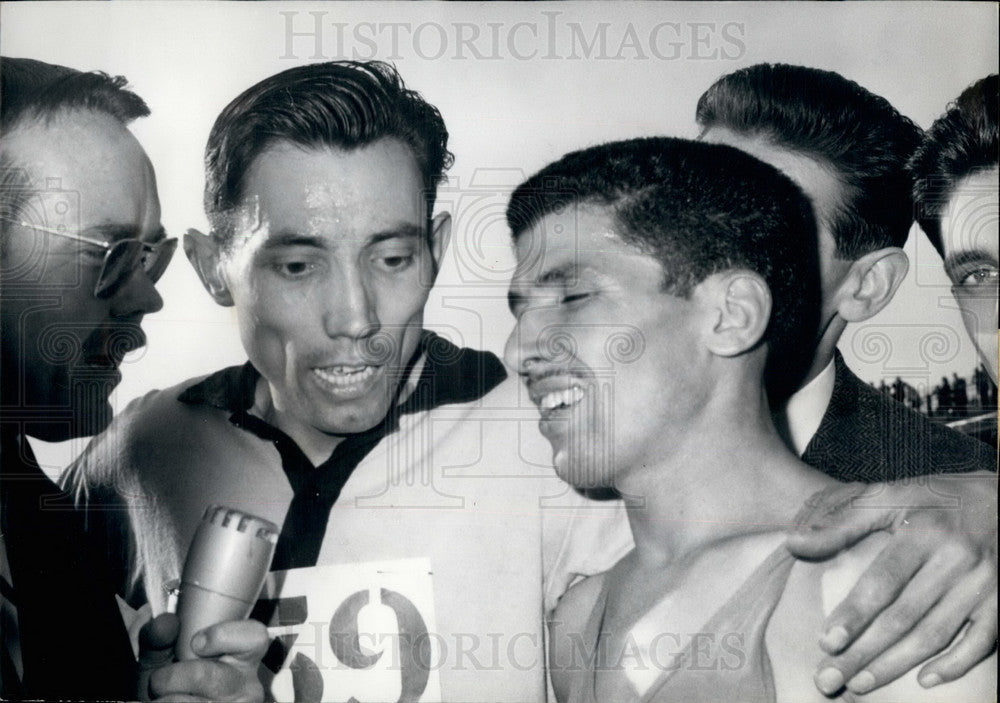 1961 Press Photo Michael Bernard Wins National Cross Country Race in France-Historic Images