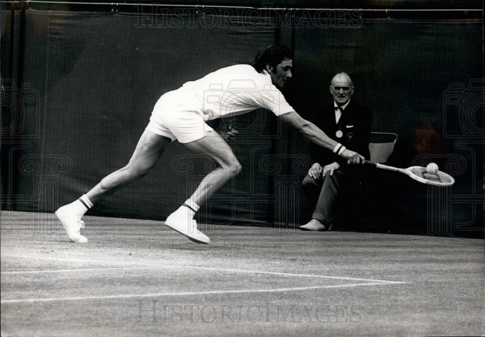 1972 Press Photo Men's Quarter Finals at Wimbledon - KSB31725-Historic Images