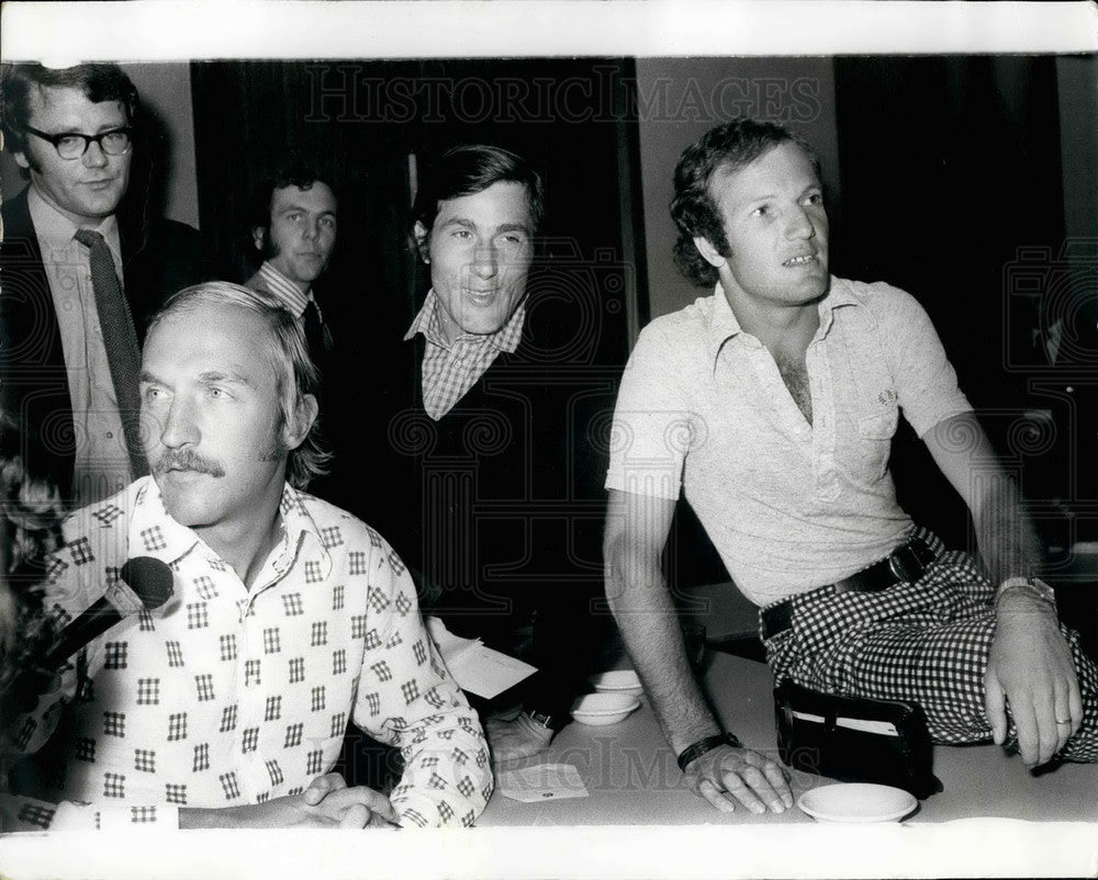 1973 Press Photo Top Professional Tennis Players Decide To Boycott Wimbledon-Historic Images