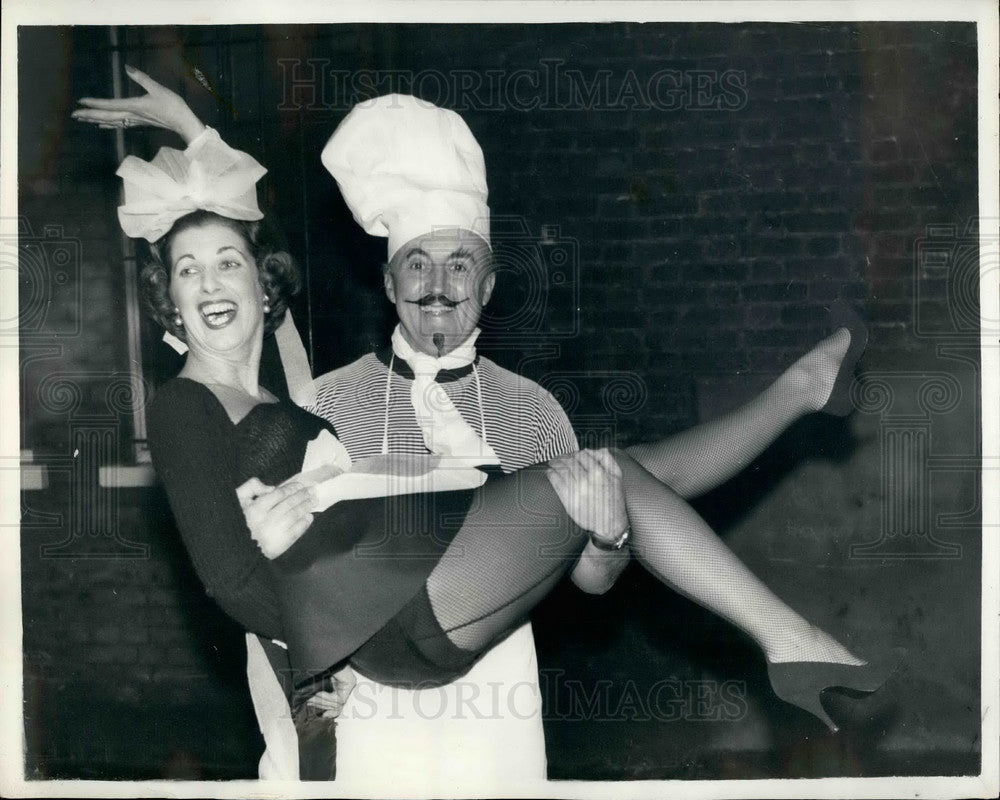 1959, Twelfth Night Party,Commander Joseph Mattei & wife - KSB32091 - Historic Images