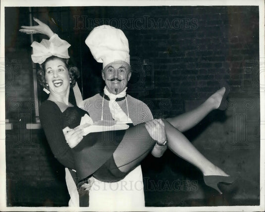 1959, Twelfth Night Party,Commander Joseph Mattei & wife - KSB32091 - Historic Images
