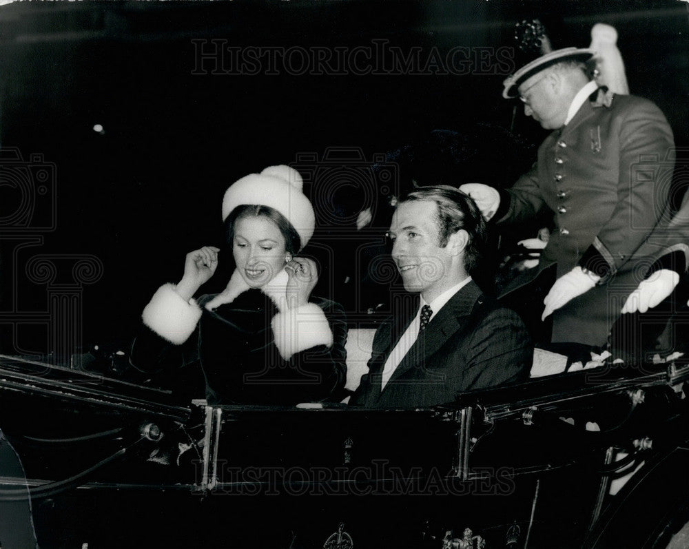 1973 Princes Anne and bridegroom Captain Mark Phillips - Historic Images