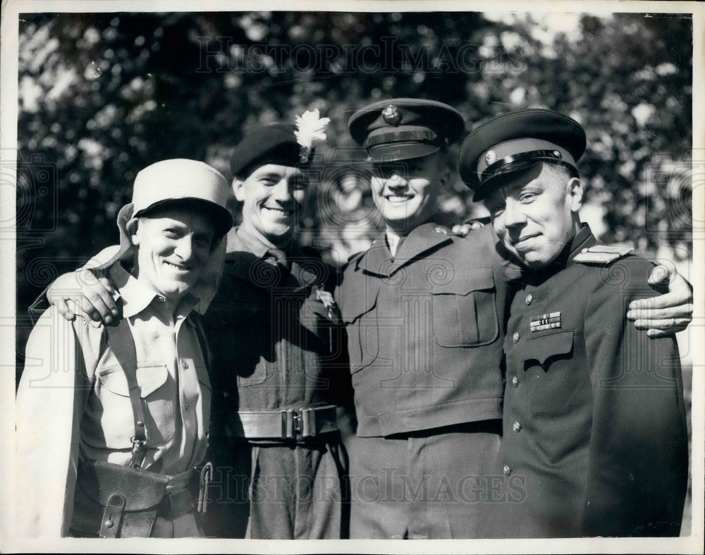 1955 Press Photo Harry Green, Davis Shaw, Wallace Becklin & Ron Woodcock-Historic Images
