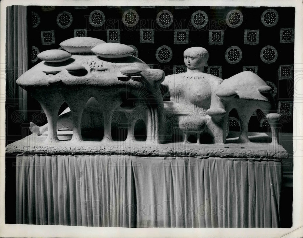 1953, Sculpture Universal Allegory Royal College Art Exhibition - Historic Images