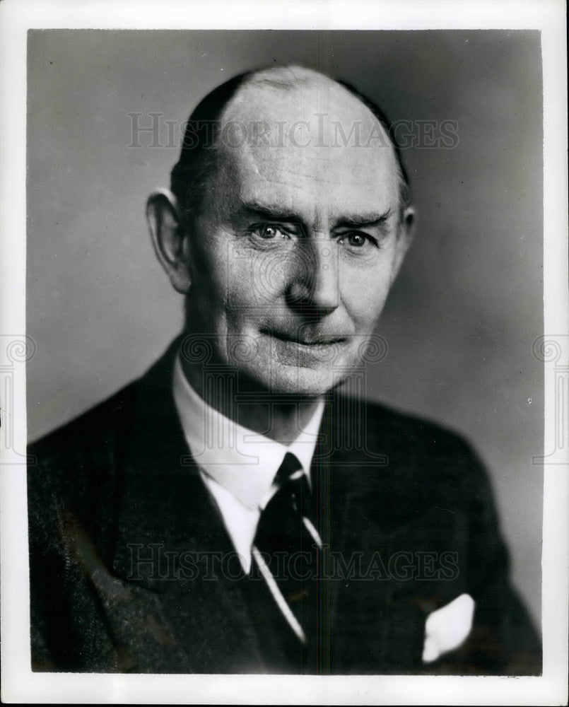 1954 Press Photo Sir John Hodsell, Britain's leading Civil Defense expert-Historic Images