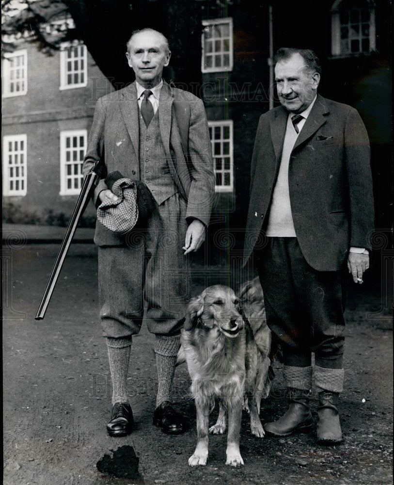 1963 Sir Alec Home and his host, Wilfred Hill-wood - Historic Images