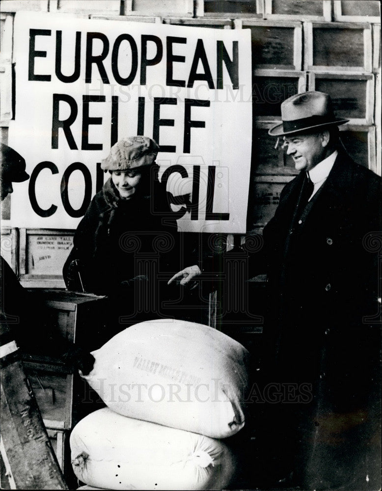 Press Photo Ex President Hoover on visit for European Relief Council - KSB32581 - Historic Images