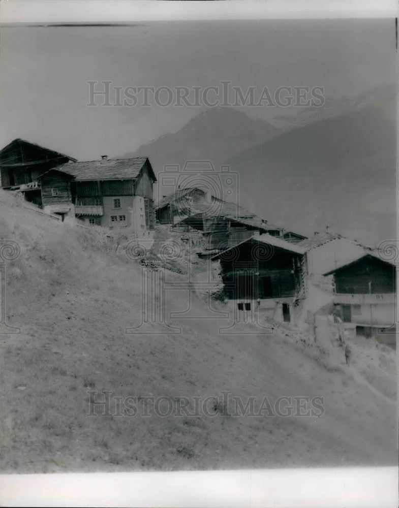 Press Photo Vital Exquis,Swiss ghost town - KSB32793-Historic Images