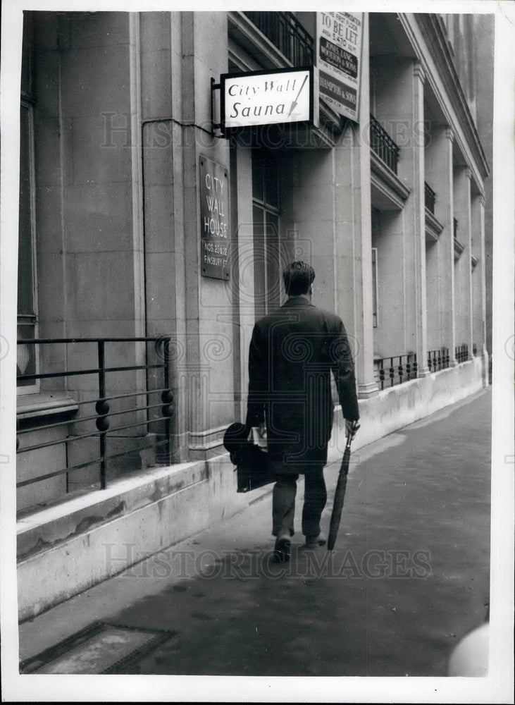 Press Photo The Finish style Sauna Bath House - KSB33517 - Historic Images