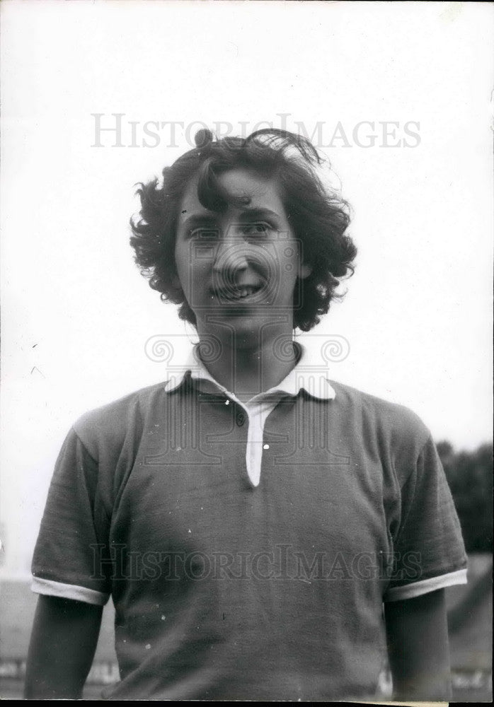 Press Photo Catherine Capdeielle,new 100 meter record for France - KSB33561 - Historic Images