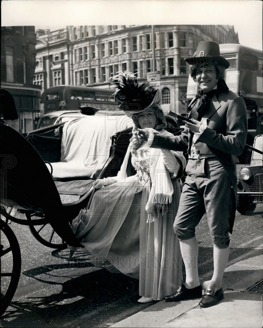 1969, Mr Bensen Turney & Lila Turner in old time costumes - KSB33579 - Historic Images