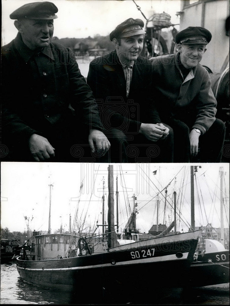 1956 Crew of German fishing boat  "Heimatland" - Historic Images