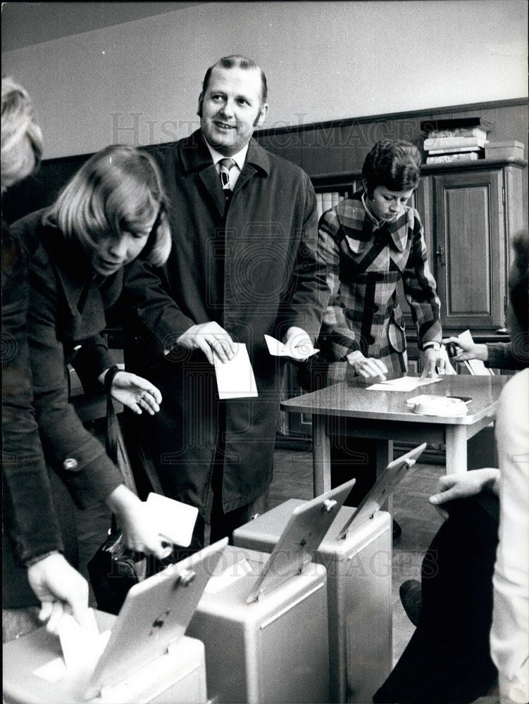 1974, Valentin Oehen Leader National Aktion Party Switzerland - Historic Images