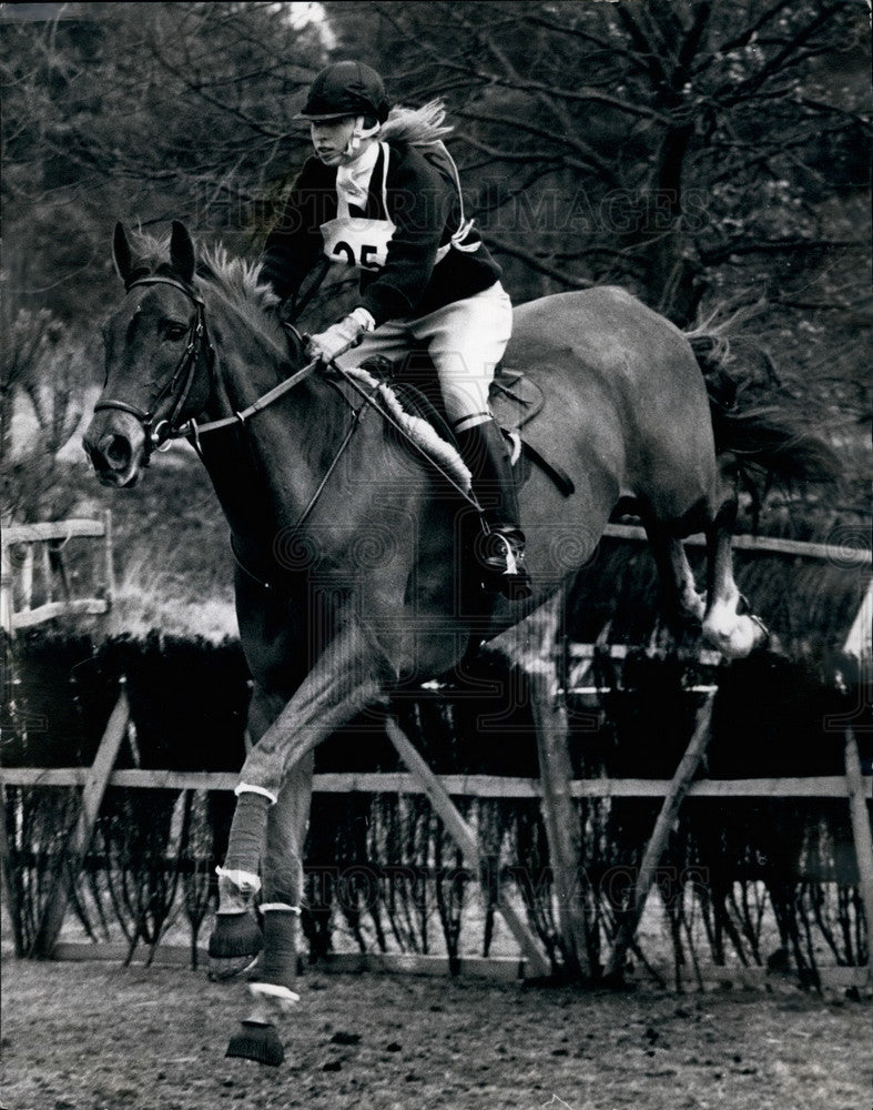 1971, Princess Anne Riding "Doublet" On The Steeplechase Course - Historic Images