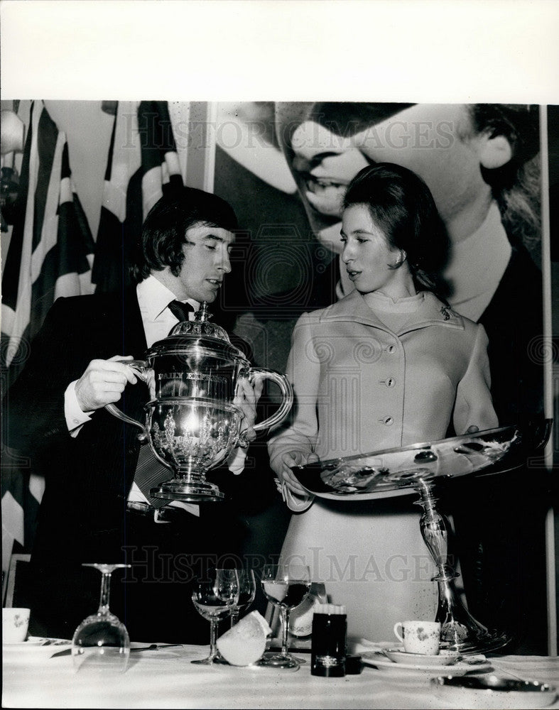 1971, Princess Anne with Jackie Stewart - KSB34293 - Historic Images