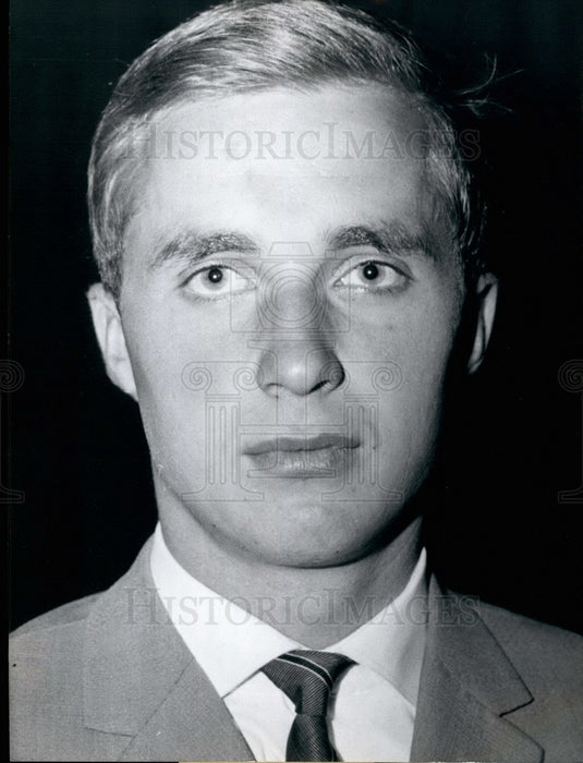 1960 Press Photo Manfred Bock on his way to the Rome Olympics - KSB34331-Historic Images
