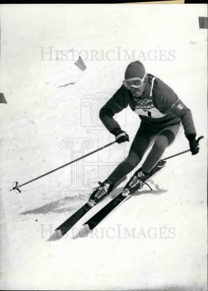 1964 Press Photo Francois Bonlieu Wins Gold In Men&#39;s Giant Slalom - KSB34369 - Historic Images