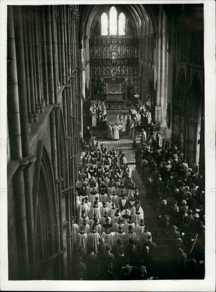 1952 Press Photo Rev William Percy Gilpin Consecration ceremony - Historic Images