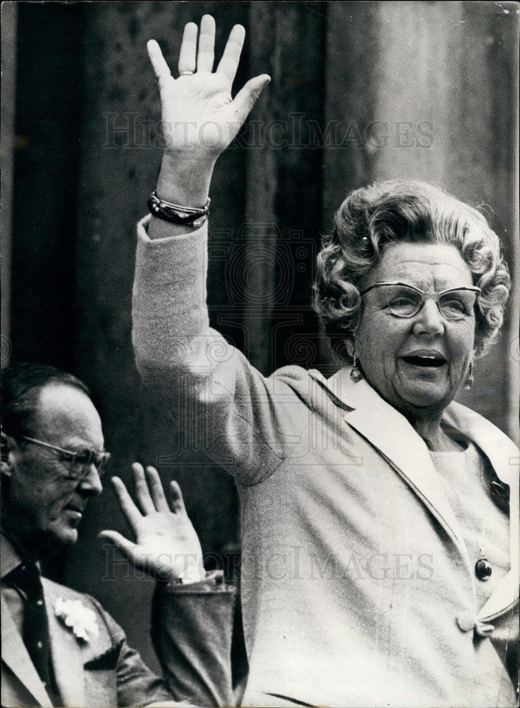 1973 Queen Juliana at Birthday Celebration - Historic Images