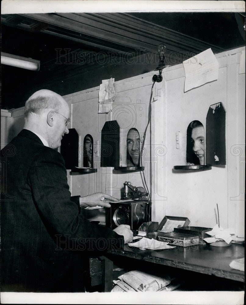 Press Photo Dr. Patrick Joseph Kilmartin at the betting windows - KSB34823 - Historic Images