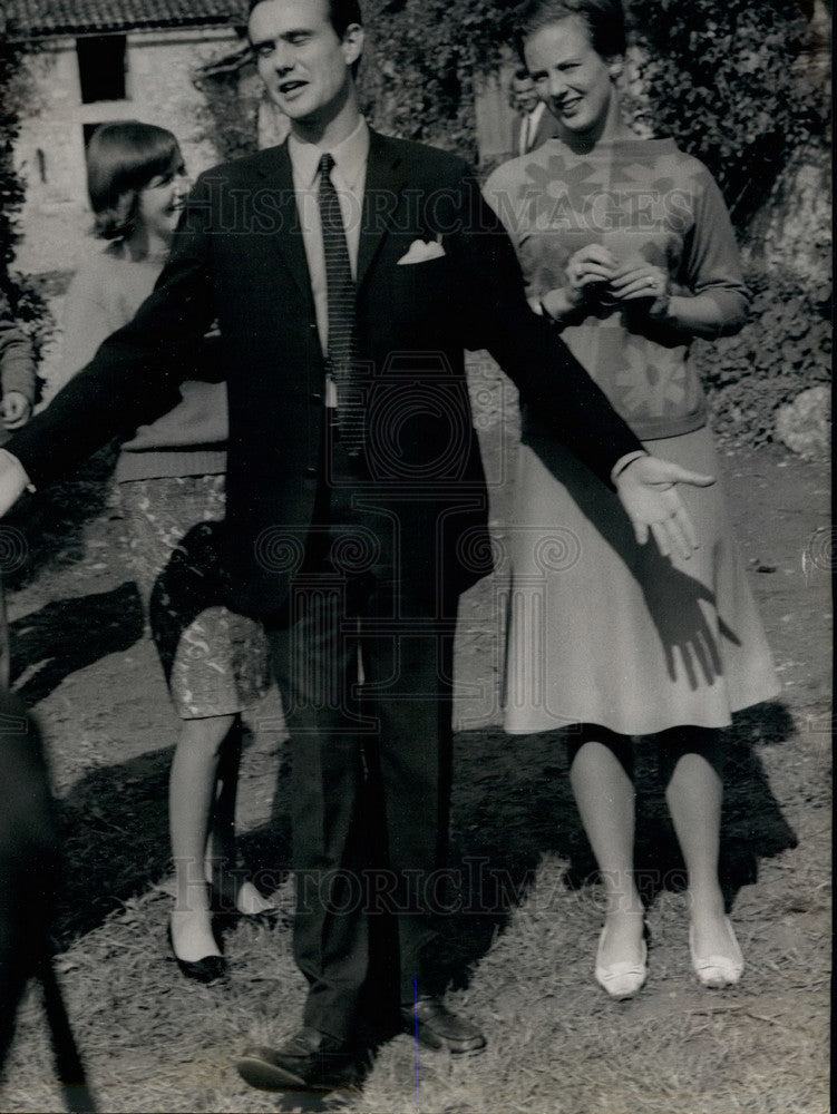 1966 Press Photo Princess Margarethe Heir Danish Throne Count Henri France-Historic Images