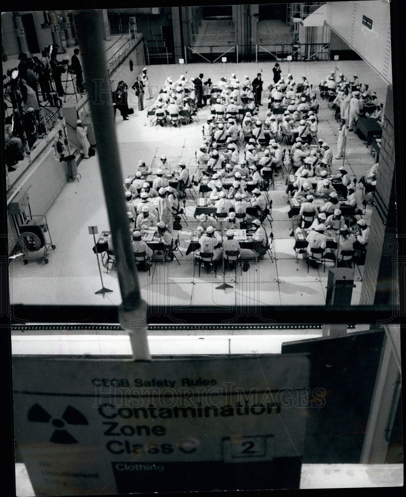 1977 Press Photo British Monopoly Championships, Nuclear Reactor Pile, Oldbury-Historic Images