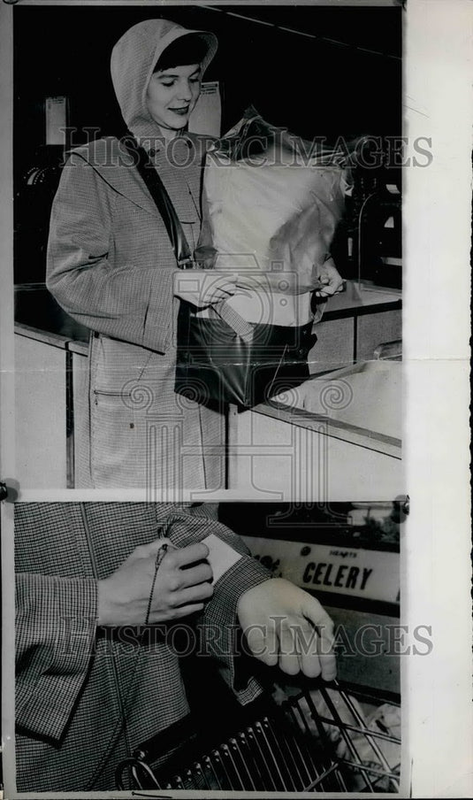 Press Photo A rain or shine coat on a model - Historic Images