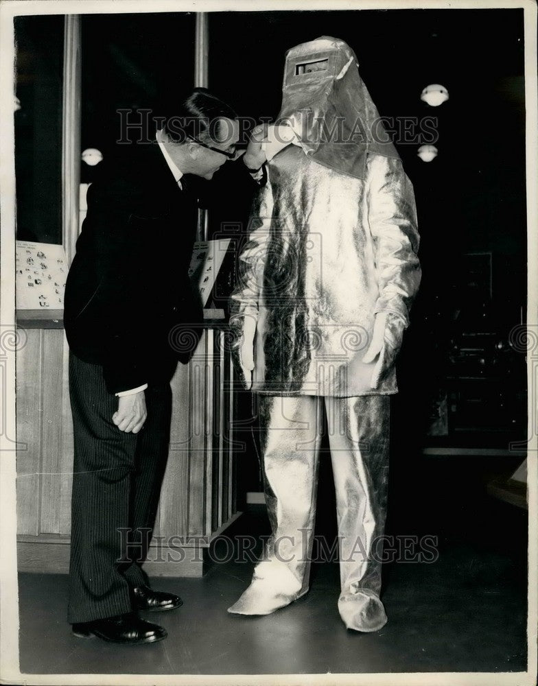 1955 Heat-Reflecting Suit, Industrial Health, Safety Center, London - Historic Images