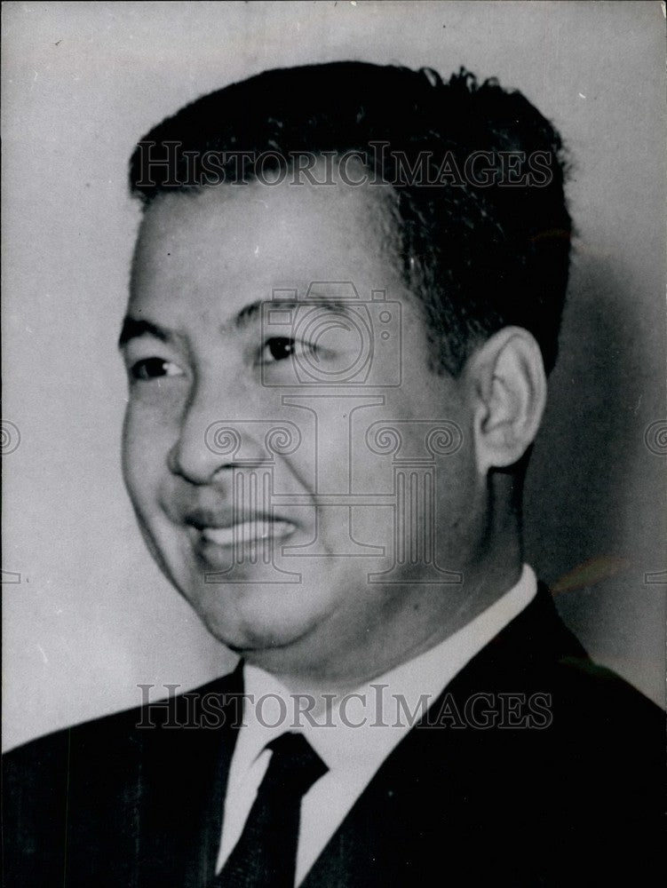 1965 Press Photo Prince Norodom Sihanouk Ruler Cambodia Broke Off US Relations - Historic Images