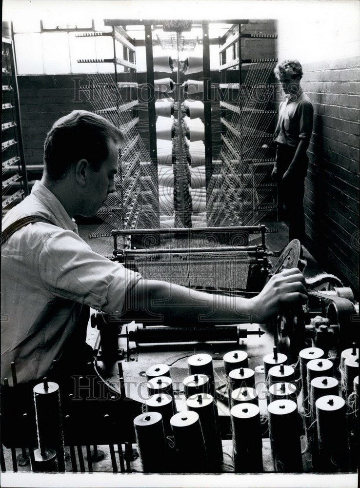 Press Photo Bobbins, Winding Thread - KSB36109-Historic Images